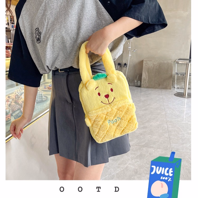 Túi Xách Sanrio Vải Nhung Phối Màu Phong Cách Hoạt Hình Lolita Dễ Thương - Dmastore - Ảnh 12