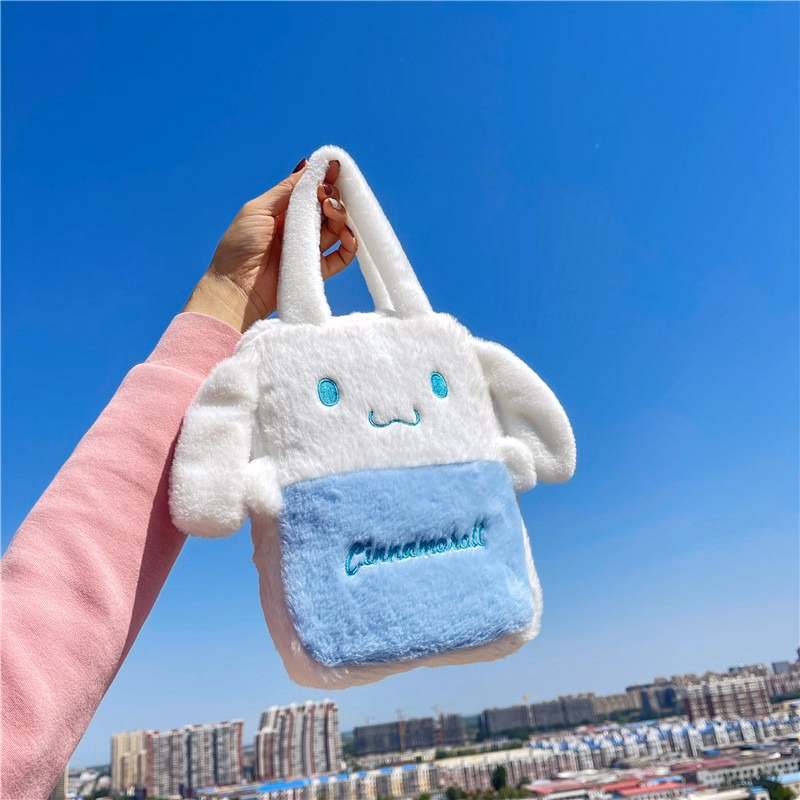 Túi Xách Sanrio Vải Nhung Phối Màu Phong Cách Hoạt Hình Lolita Dễ Thương - Dmastore - Ảnh 11