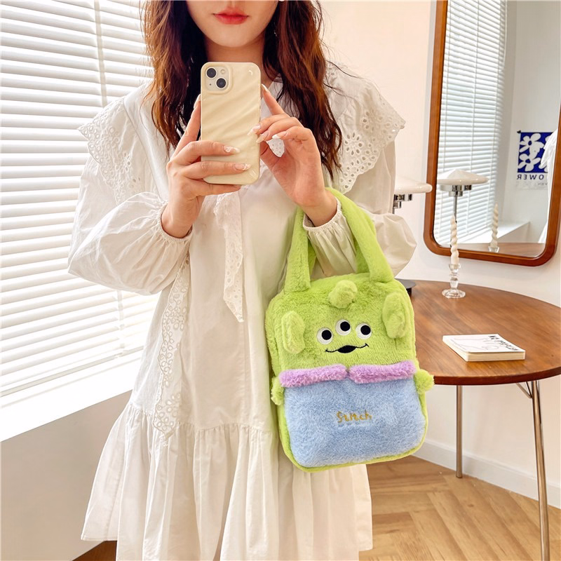 Túi Xách Sanrio Vải Nhung Phối Màu Phong Cách Hoạt Hình Lolita Dễ Thương - Dmastore - Ảnh 19