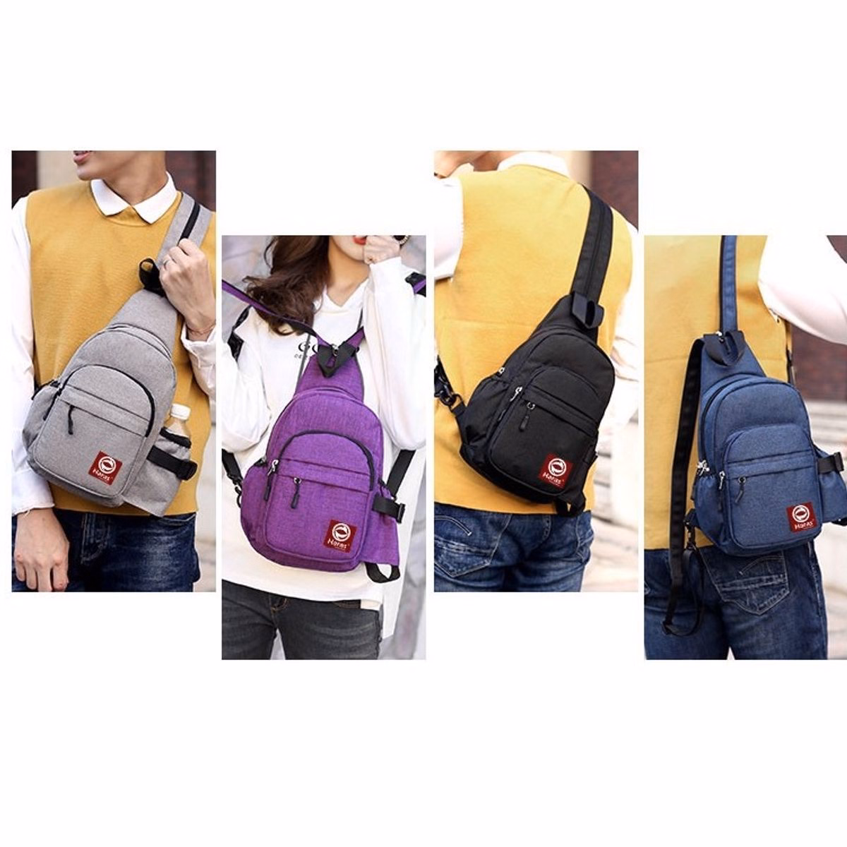 Túi Đeo Chéo Kết Hợp Ba Lô Thời Trang Hr225 - Haras - Ảnh 7